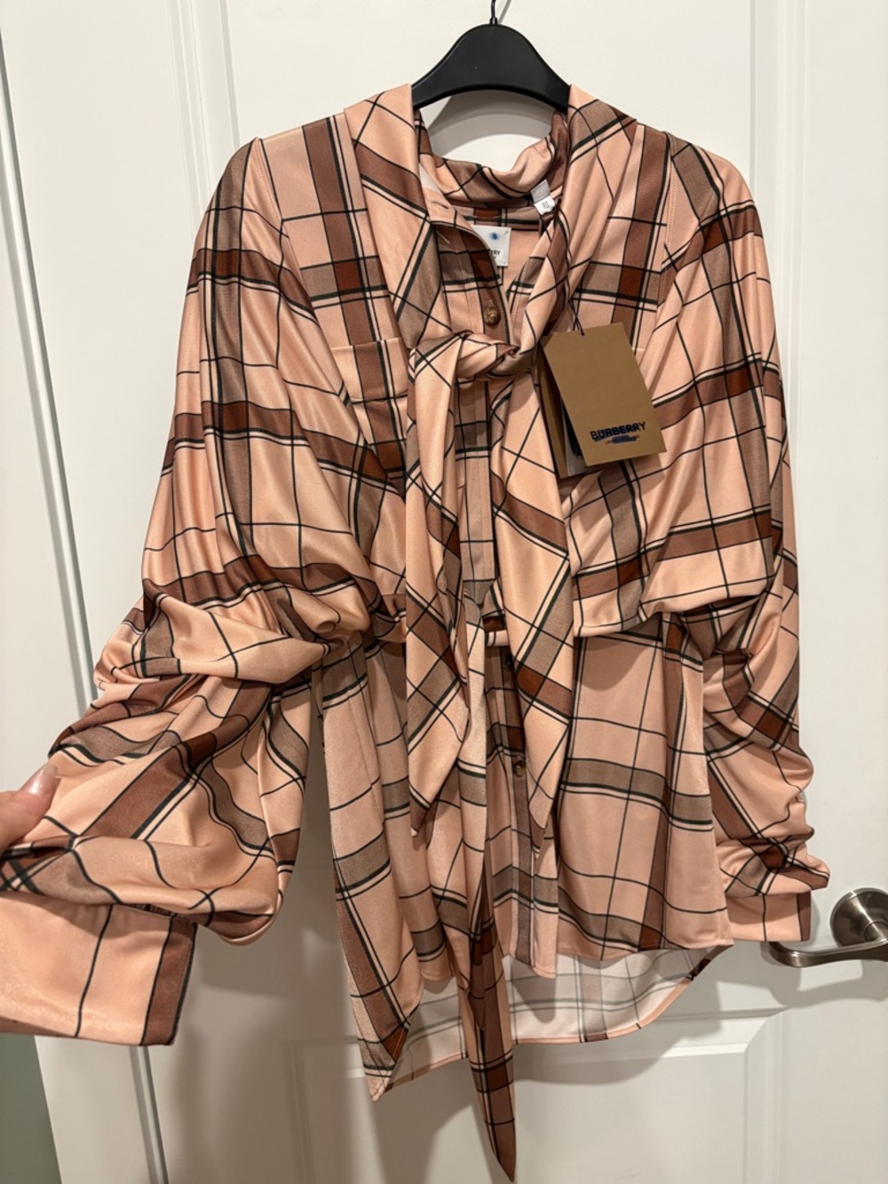 Burberry Tie Silk Blouse